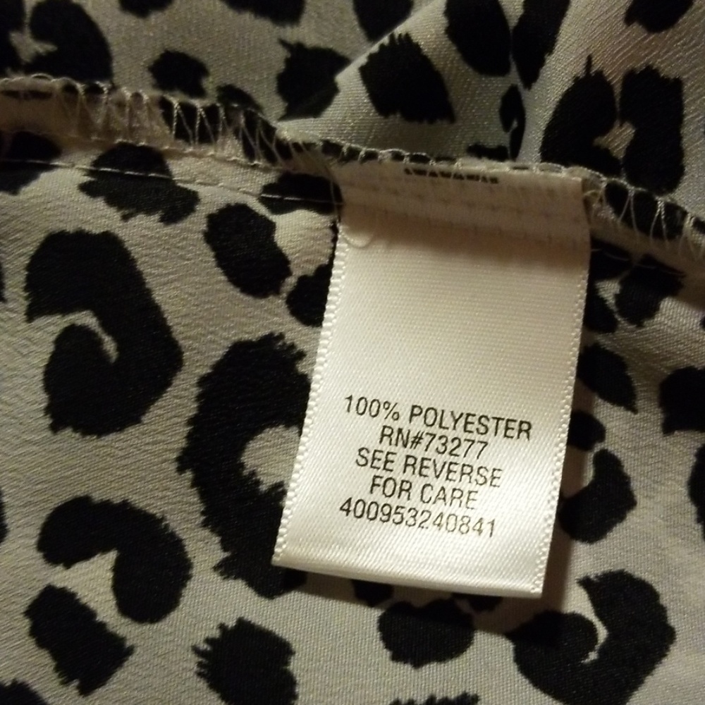 LEOPARD PRINT SLEEVELESS BLOUSE - Picture 8 of 8